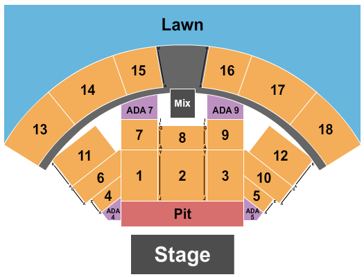 CCNB Amphitheatre Grey Day Seating Chart